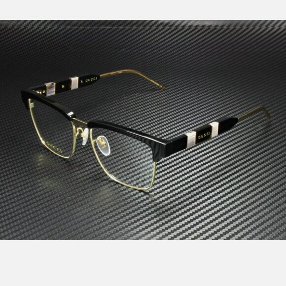 Gucci Black Men's 52mm Eyeglasses - Picture 1 of 4